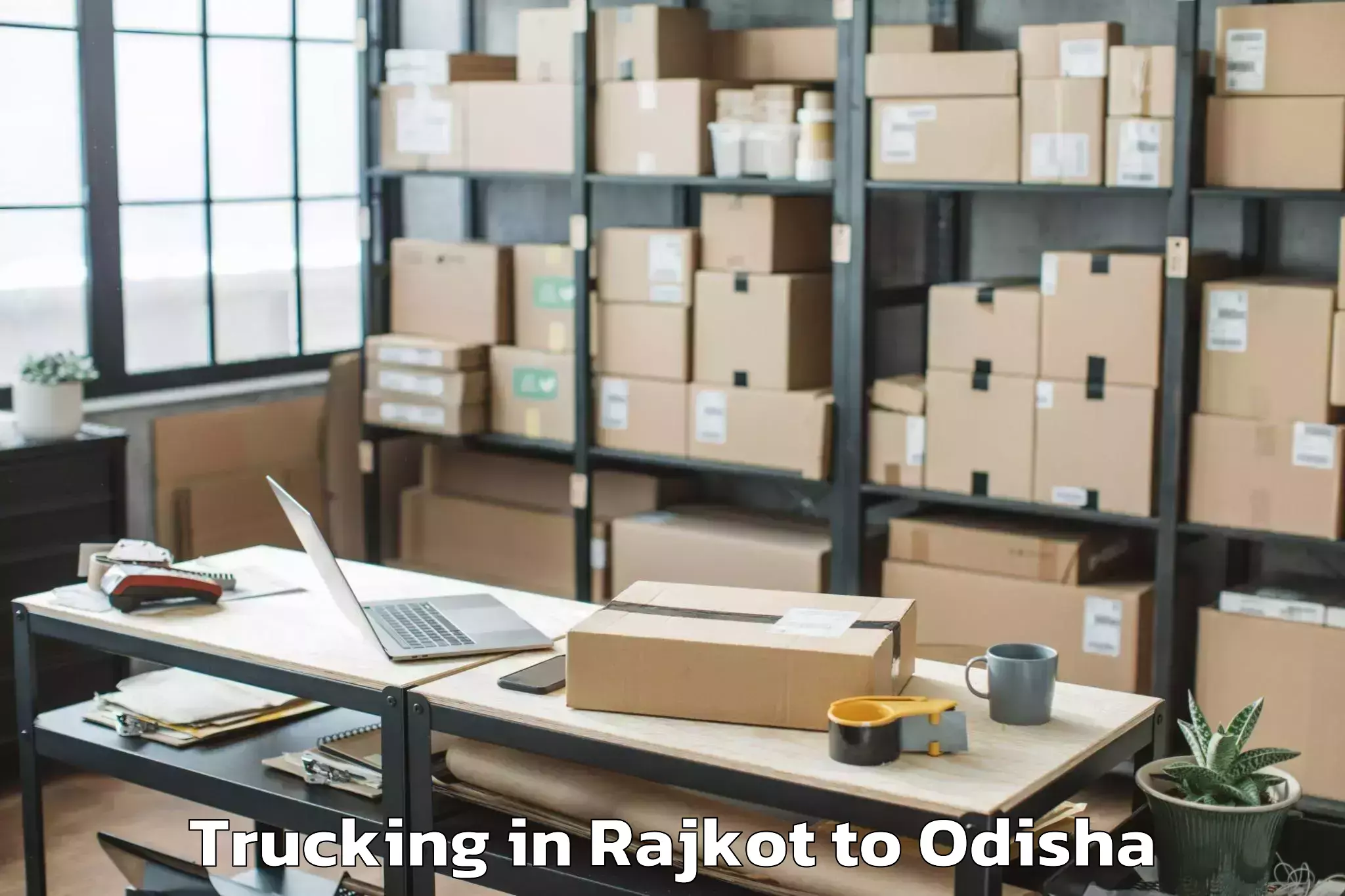 Reliable Rajkot to Kaptipada Trucking